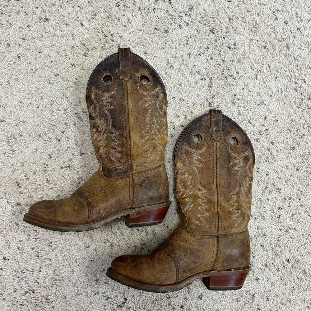 Double H Brown Cowboy Boots womens
